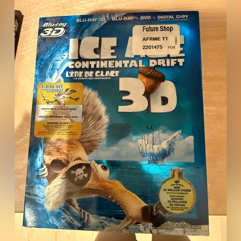 Ice Age: Continental Drift 3D Blu-ray